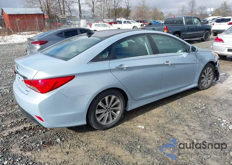 2014 Hyundai Sonata Limited z USA, uszkodzony, nr VIN 5NPEC4AC5EH875582
